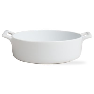 Whiteware medium round baker