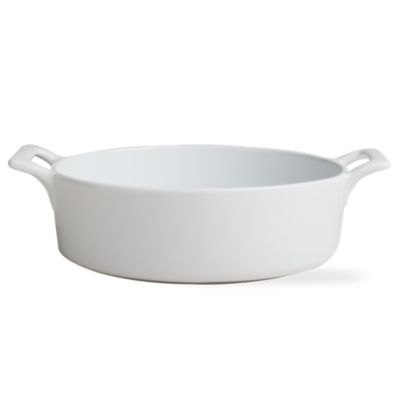 Whiteware large round baker