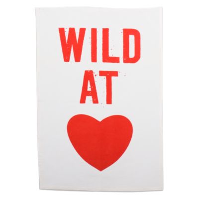 Valentine "Wild at Heart" Dishtowel