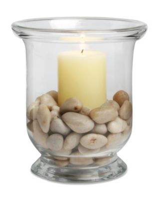 Rolled Rim Hurricane and Pillar Candle Gift Set