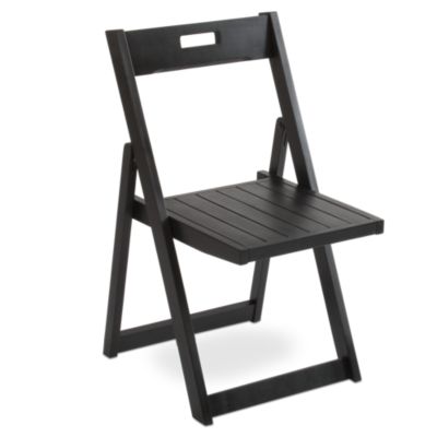 Folding Chair Glossy Black