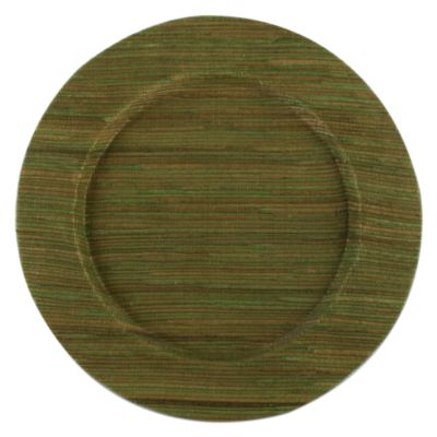 water hyacinth olive charger