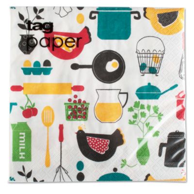 kitchen paper luncheon napkin set of 20