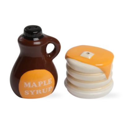 pancakes & syrup salt & pepper shakers
