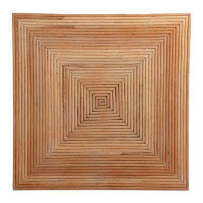 rattan square natural charger/placemat
