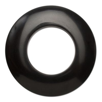 hoops black napkin ring