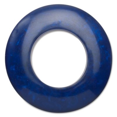 hoops indigo napkin ring