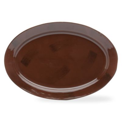 sonoma chocolate 17" oval platter