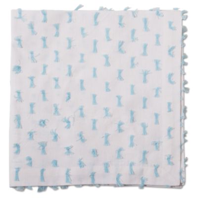 dobby stitch aqua napkin