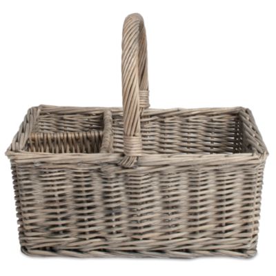 3 part willow basket caddy