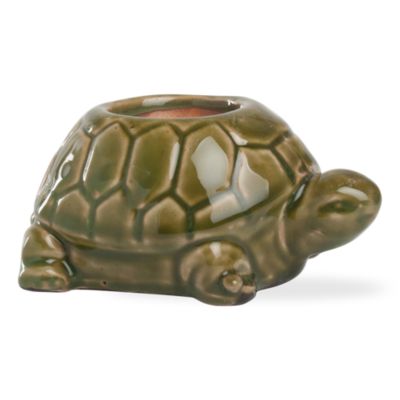 glazed turtle tealight holder