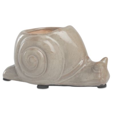 glazed snail tealight holder