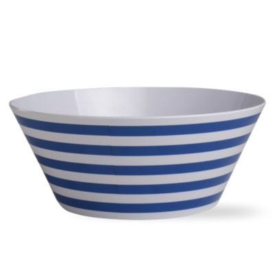 stripes melamine serving bowl