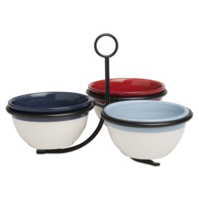 summerfest 3-bowl caddy set