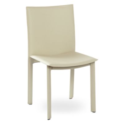 Elston Dining Chair - Ivory Leather
