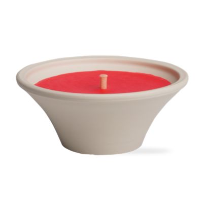 eucalyptus scented red candle torchpot