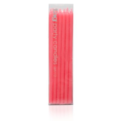 Party Candle Pink Set of 12