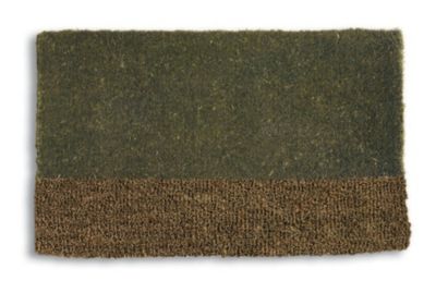 Two Tone Green Coir Mat