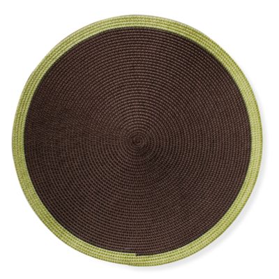 Round Woven Two-Tone Chocolate Placemat