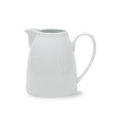 Whiteware Small Curved Pitcher