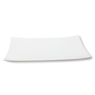 Whiteware Large Curved Square Platter