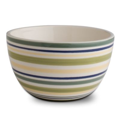 Sonoma Celadon Stripe Soup/Cereal Bowl