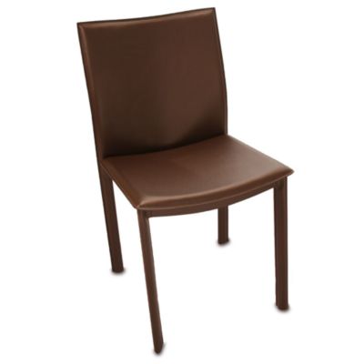 Elston Dining Chair - Brown Leather