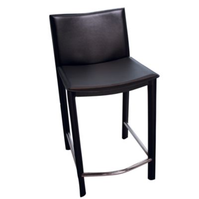 Elston Counter Stool - Black Leather