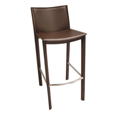 Elston Bar Stool - Brown Leather
