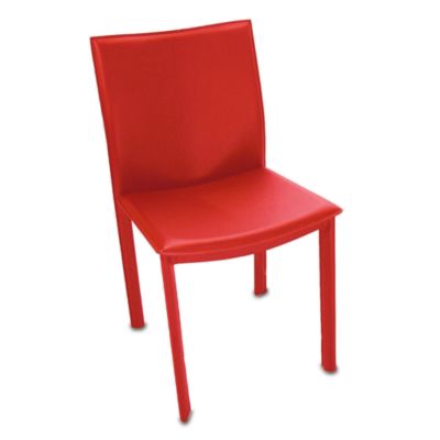 Elston Dining Chair - Red Leather