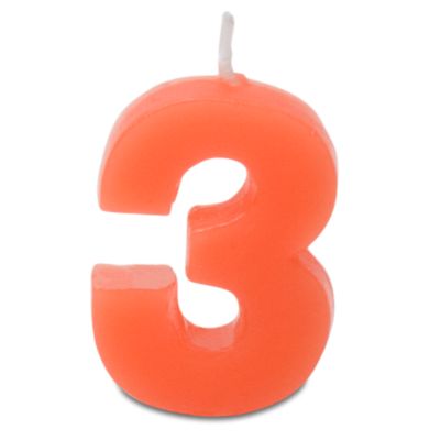 Party "3" Number Candle