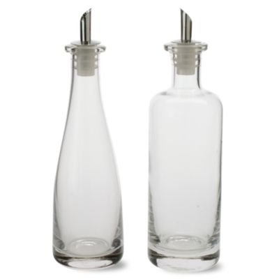 Clear Glass Oil & Vinegar Set