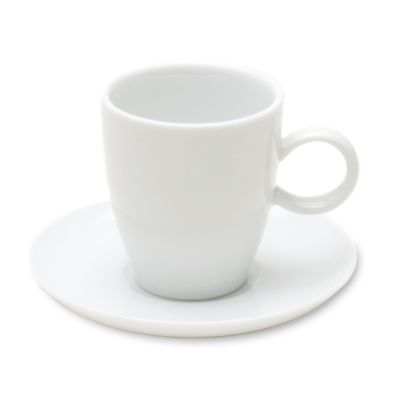 Whiteware Espresso Cup & Saucer