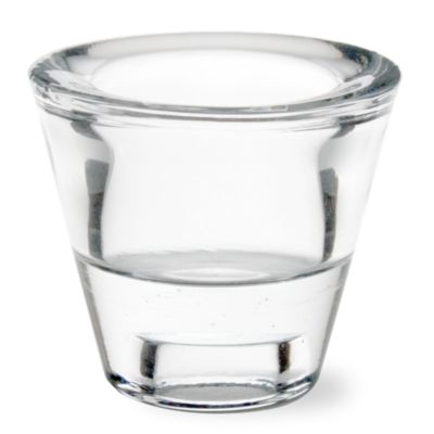 Angled Clear Taper & Tealight Holder