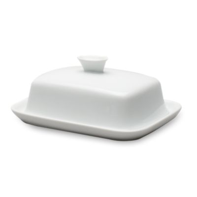 Whiteware Lidded Butter Keeper
