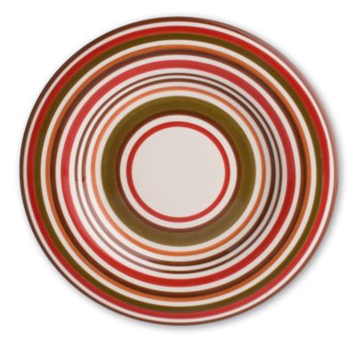 Sonoma Chocolate Stripe Dinner Plate