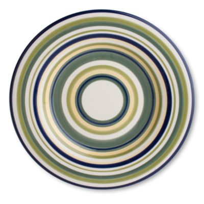 Sonoma Celadon Stripe Dinner Plate