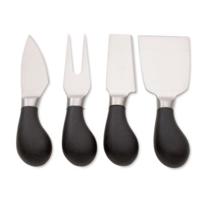 Black Handled Cheese Utensil Set of 4