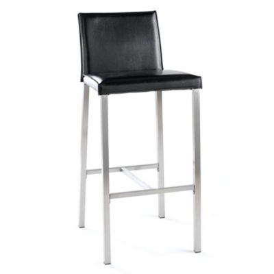 Dylan Bar Stool - Black Leather