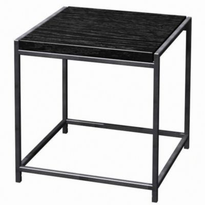 Wabash Bunch Table Java on Silver Sparkle Frame