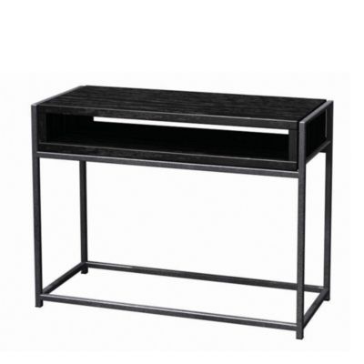Wabash Storage Mini Table Java on Silver Sparkle Frame