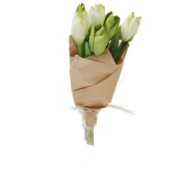 mini tulip white bouquet