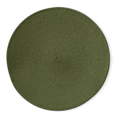 Round Woven Olive Placemat