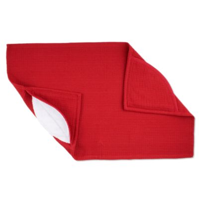 Red Dishtowel With Pocket Mitts