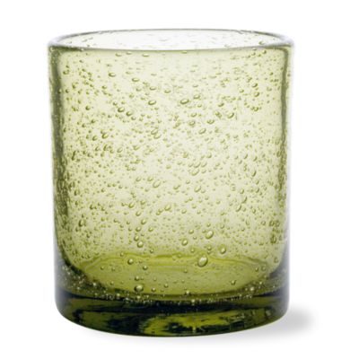 Bubble Glass Olive Double Old Fashioned