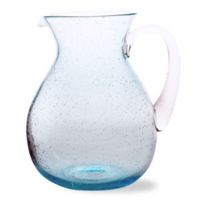 Bubble Glass Aqua Pitcher