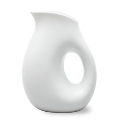 Whiteware Large Oval Pitcher