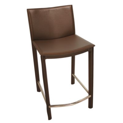 Elston Counter Stool - Brown Leather