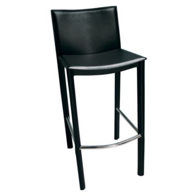 Elston Bar Stool - Black Leather