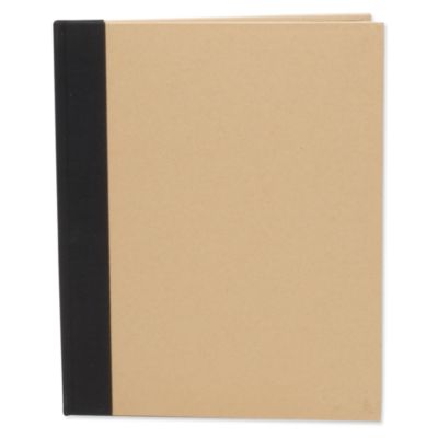 Solid Black Large Notebook